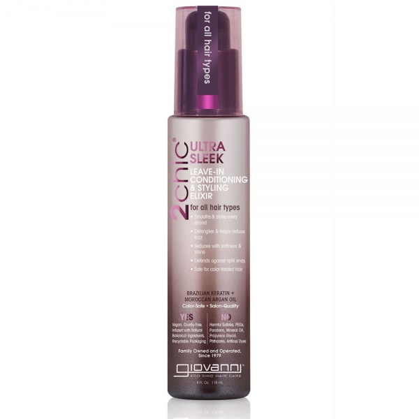 Giovanni 2Chic Ultra Sleek Leave In Conditioning Styling Elixir 118ml scentubeauty