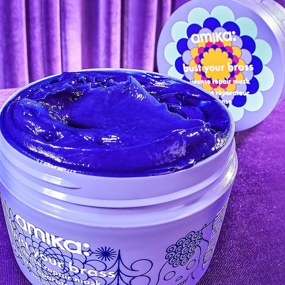 amika bust your brass intense repair mask 250ml scentubeauty.co.uk