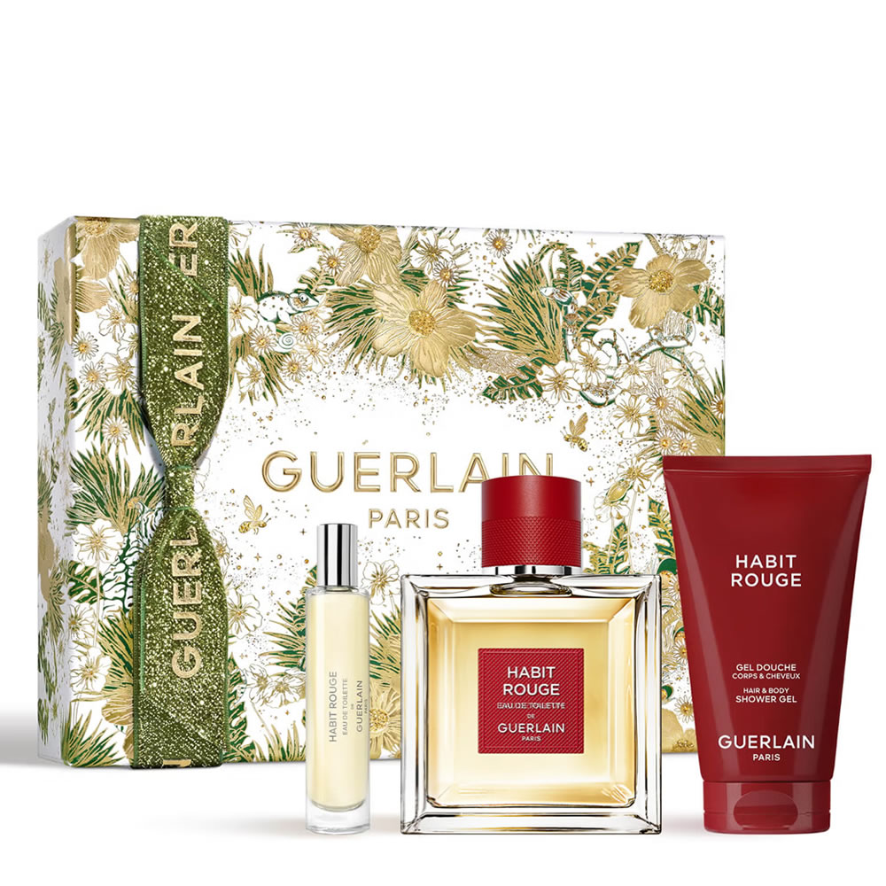 GUERLAIN HABIT ROUGE 100mlセット Guerlain Habit Rouge EDT 100ml Gift Set - scentubeauty.co.uk